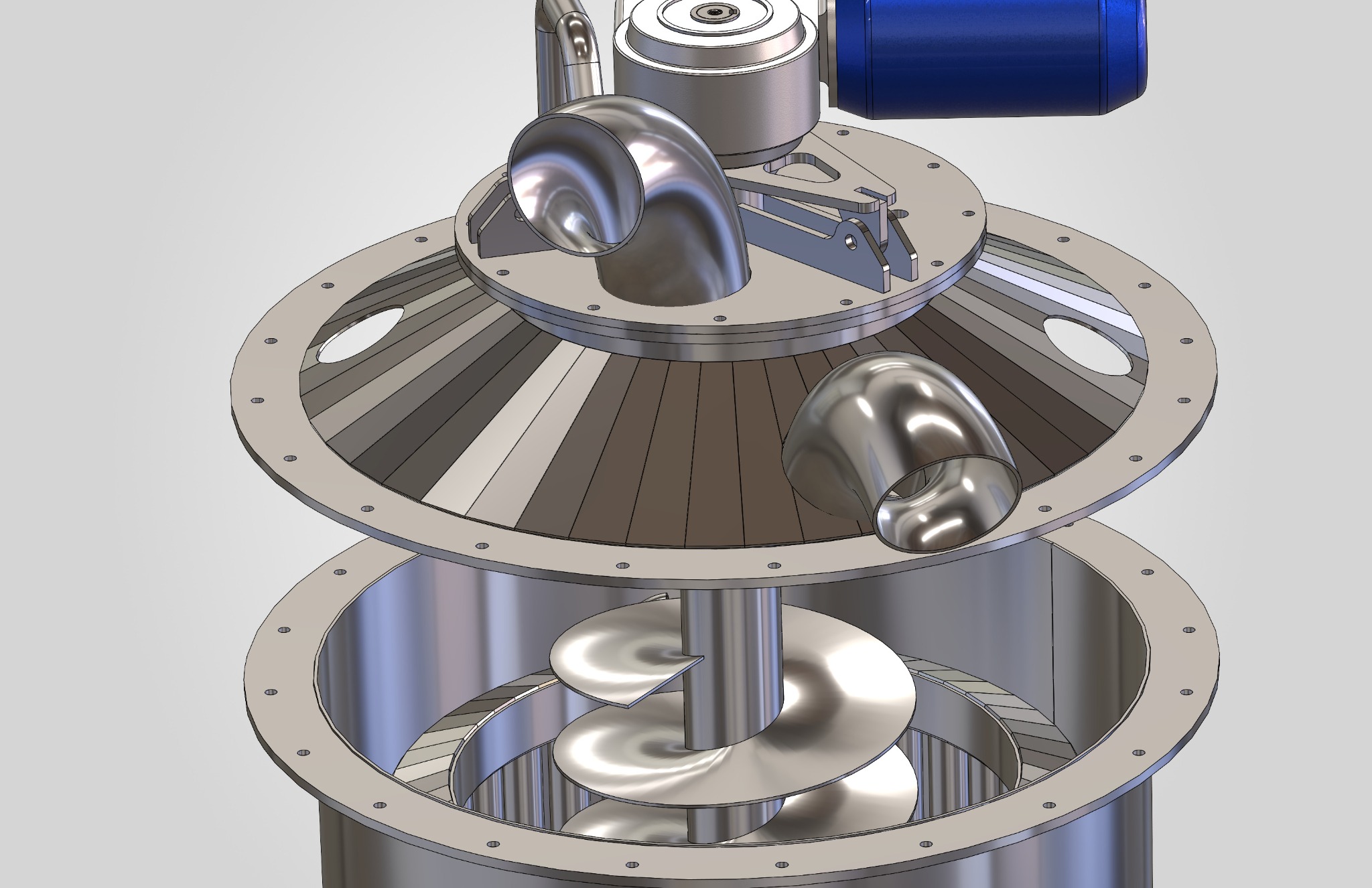 SolidWorks 3D-malli teollisuuden laitteesta